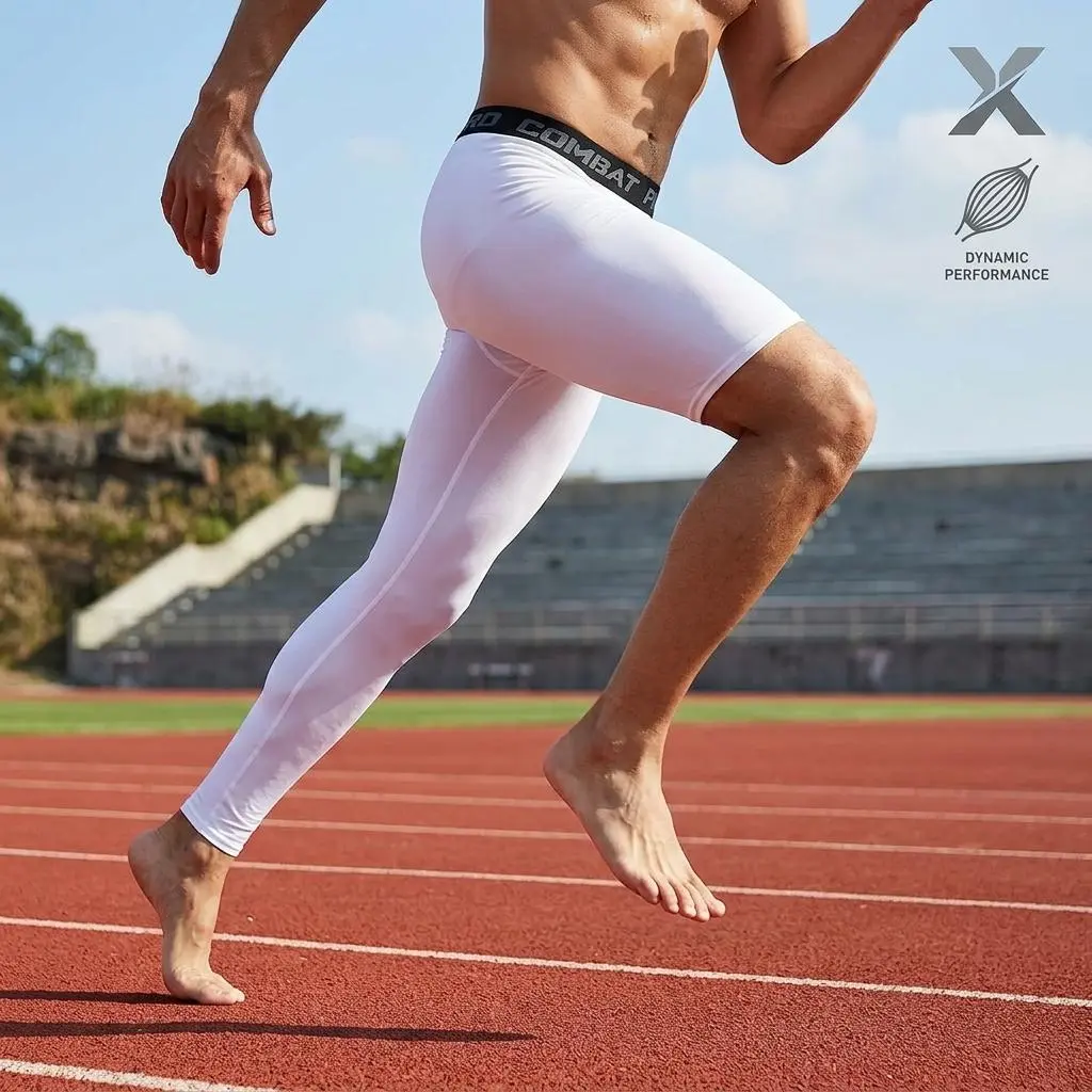 Men's Basketball Single Leg Tight Sports Pants - Compression Athletic Base Layer Underwear for Training Gym Workout Running Cycling Comfortable Breathable Performance Wear Men's Basketball Single Leg Tight Sports Pants - Compression Athletic Base Layer Underwear for Training Gym Workout Running Cycling Comfortable Breathable Performance Wear