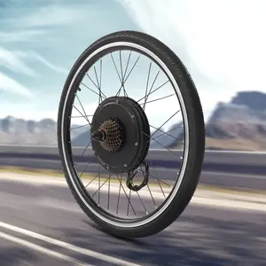 48V 1000W Rear Electric Bike Conversion Kit for 26 Inch Bicycle 53km/h 120kg Load Brushless Motor DIY E Bike Modification Kit Black