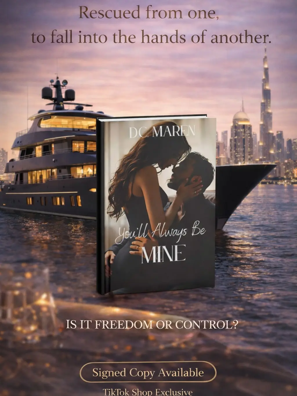 Signed "You'll Always Be Mine" Part 2 English Soft Cover Literature Book - Obsession-Themed Dark Romance with Explosive Chemistry, High-Stakes Suspense, Morally Gray Characters, Emotional Intensity, Spicy Read for Book Enthusiasts (signed copy available),