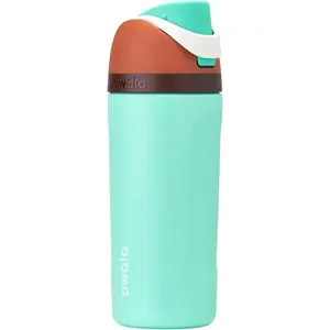 Owala Kids FreeSip Insulated Stainless Steel Water Bottle with Straw for Sports, Travel, and School BPA-Free Sports Water Bottle, 16 oz, Mint Chocolate