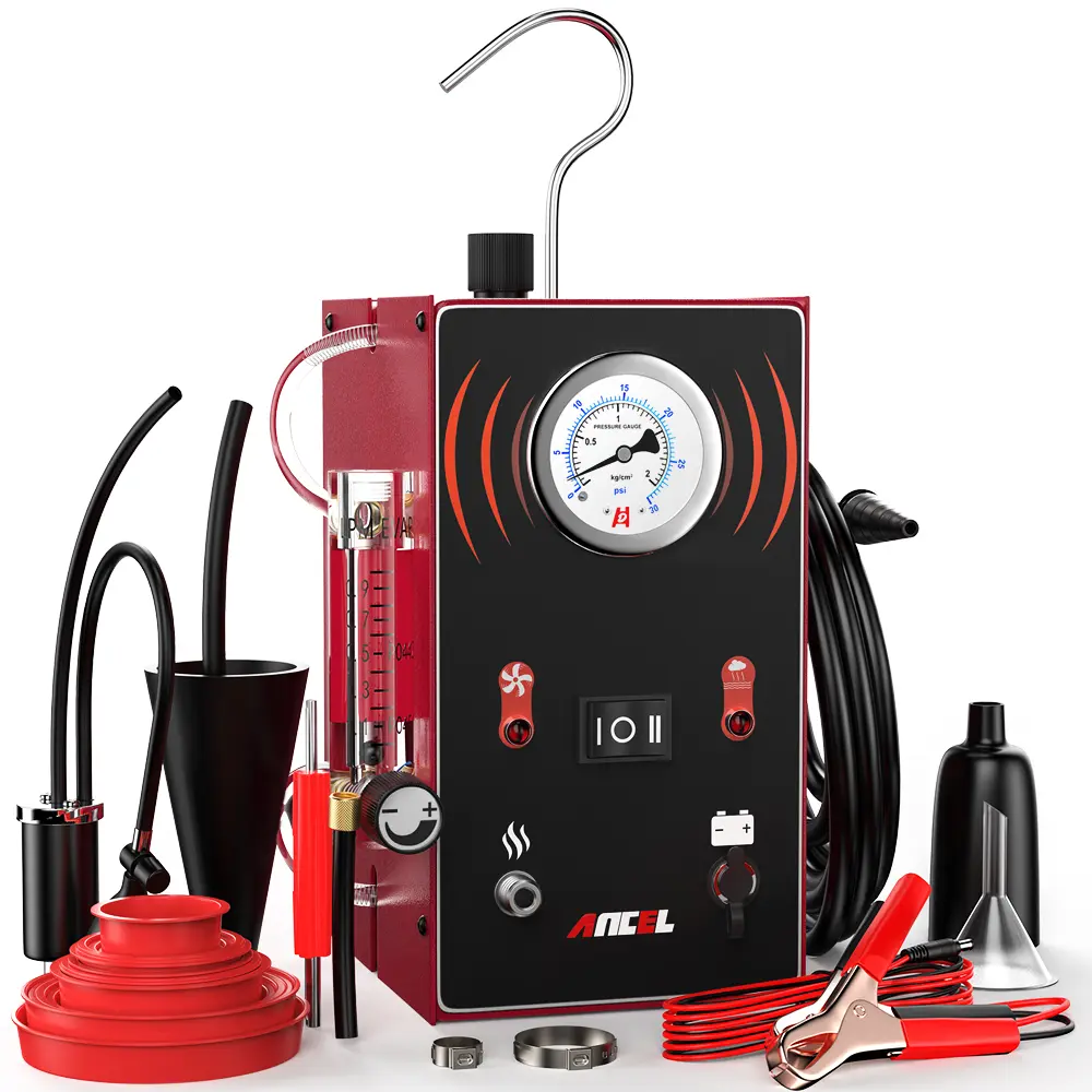 ANCEL S300 Universal Automotive Diagnostic Leak Tester with Air Pump, Dual-Modes EVAP Locator, Adjustable Oil Smoke Pipe Generator, Flow Pressure Control (Fits Cars, Motorcycles, Boats, Includes Test Adapters) for DIY Enthusiasts