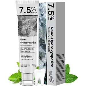 Nano Hydroxyapatite Toothpaste 7.5% nHAp Fluoride-Free Formula for Sensitive Teeth Relief & Advanced Enamel Protection, Natural Mint Toothpaste for Fresh Breath