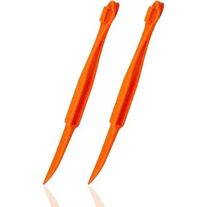 Plastic Orange Peeler Citrus Remover Easy Open Lemon Citrus Peel Cutter Vegetable Slicer Fruit Kitchen Gadgets Orange 2 Pack