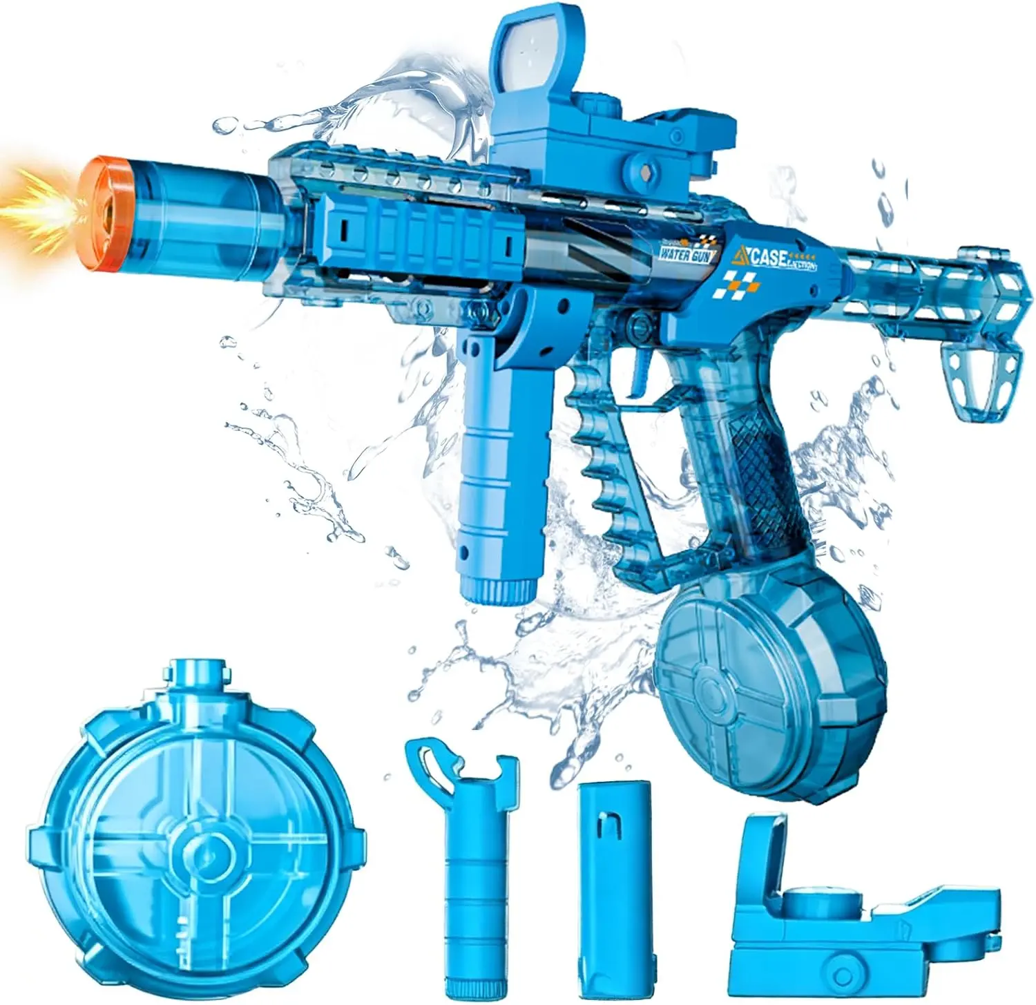 Automatic Electric Water Gun for Kids & Adults, Rechargeable Water Blaster Toy, Long Range 32-35 FT, Summer Outdoor Pool Beach Water Fighting Toy