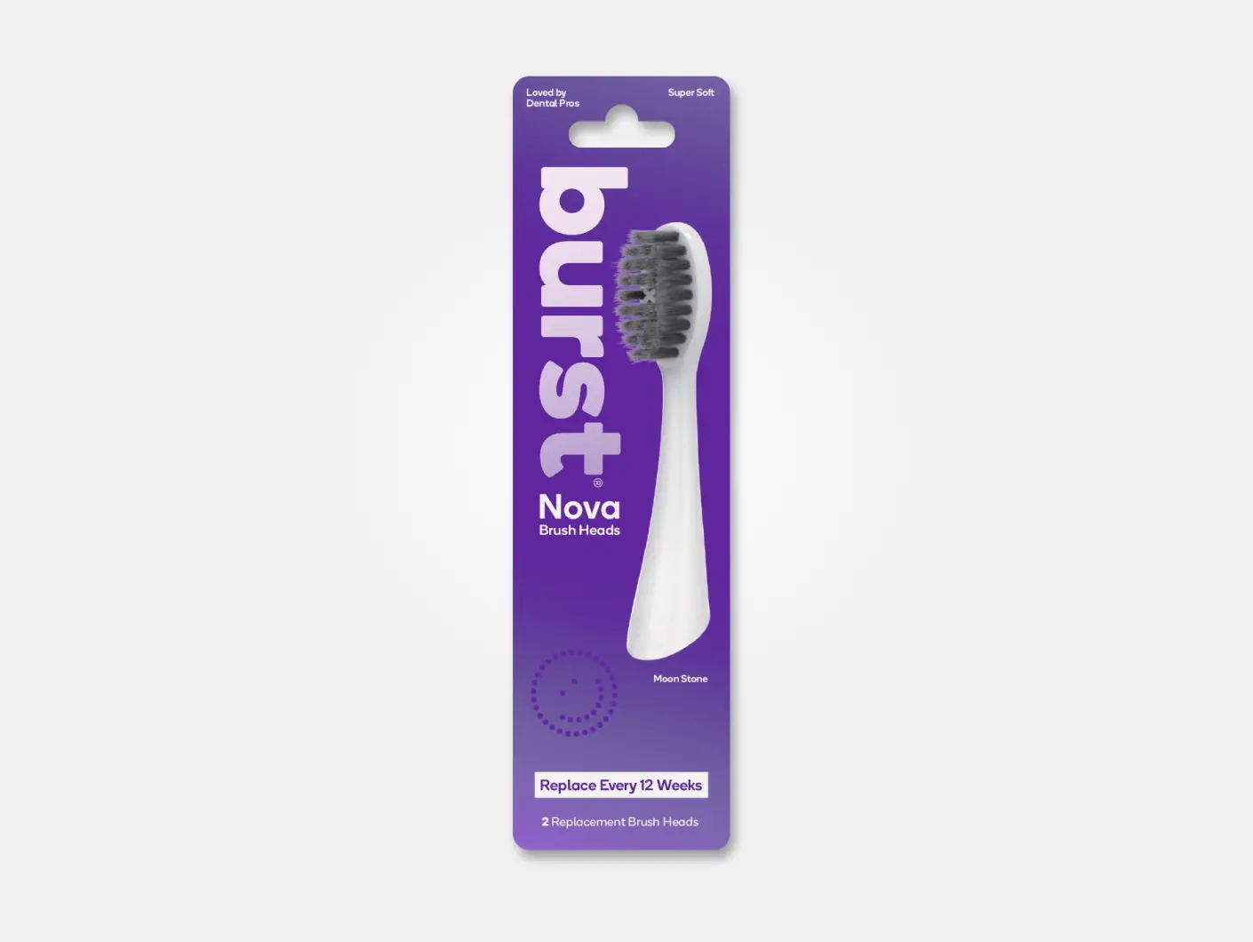 Nova Sonic Toothbrush Replacement Head  2 Pack- Super Soft Tapered Bristles for Oral Care, Replace Every 12 Weeks