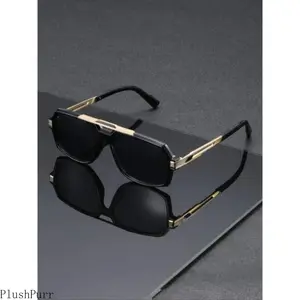 2026 Upgrade Version Men’s Classic Metal Edge Aviator Sunglasses – Transparent Frame European Fashion Eyewear, TikTokShopBlackFriday Thanksgiving Deal