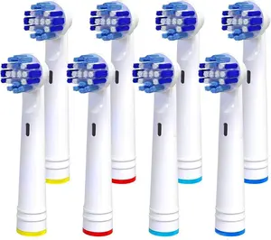 Replacement Toothbrush Heads Compatible with Oral B Braun- Pack of 4 Professional Electric Toothbrush Heads- Precision Refills for Oral-b 7000, Clean, OralB Pro 1000, 9600, 500, 3000, 8000, Plus!