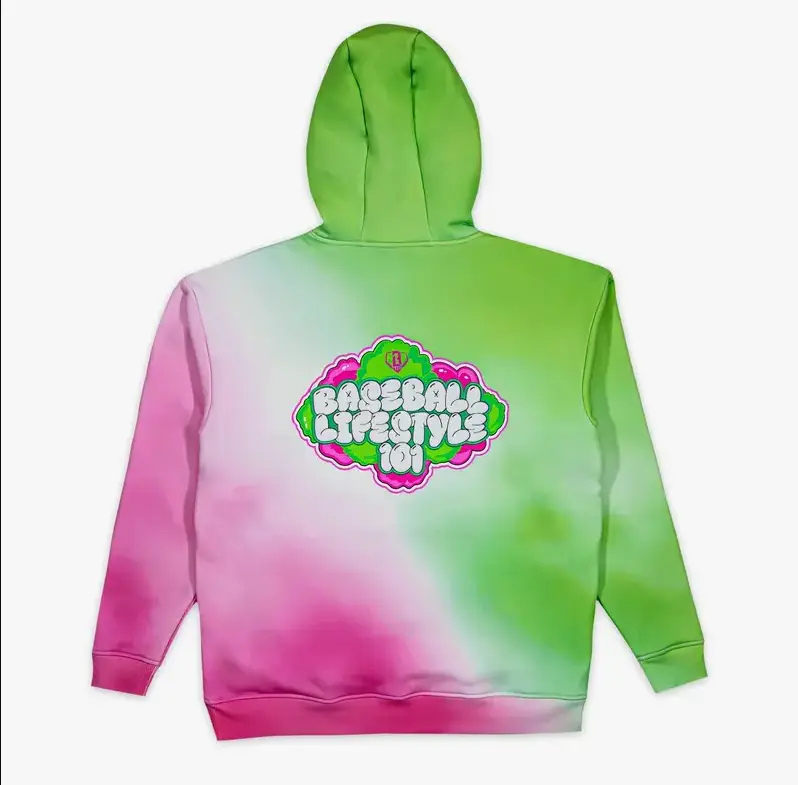 Baseball Lifestyle 101 - Cotton Candy Set - Sour Apple vibes - Casual Hoodie and Sweetshorts | Youth & Adult Sizes