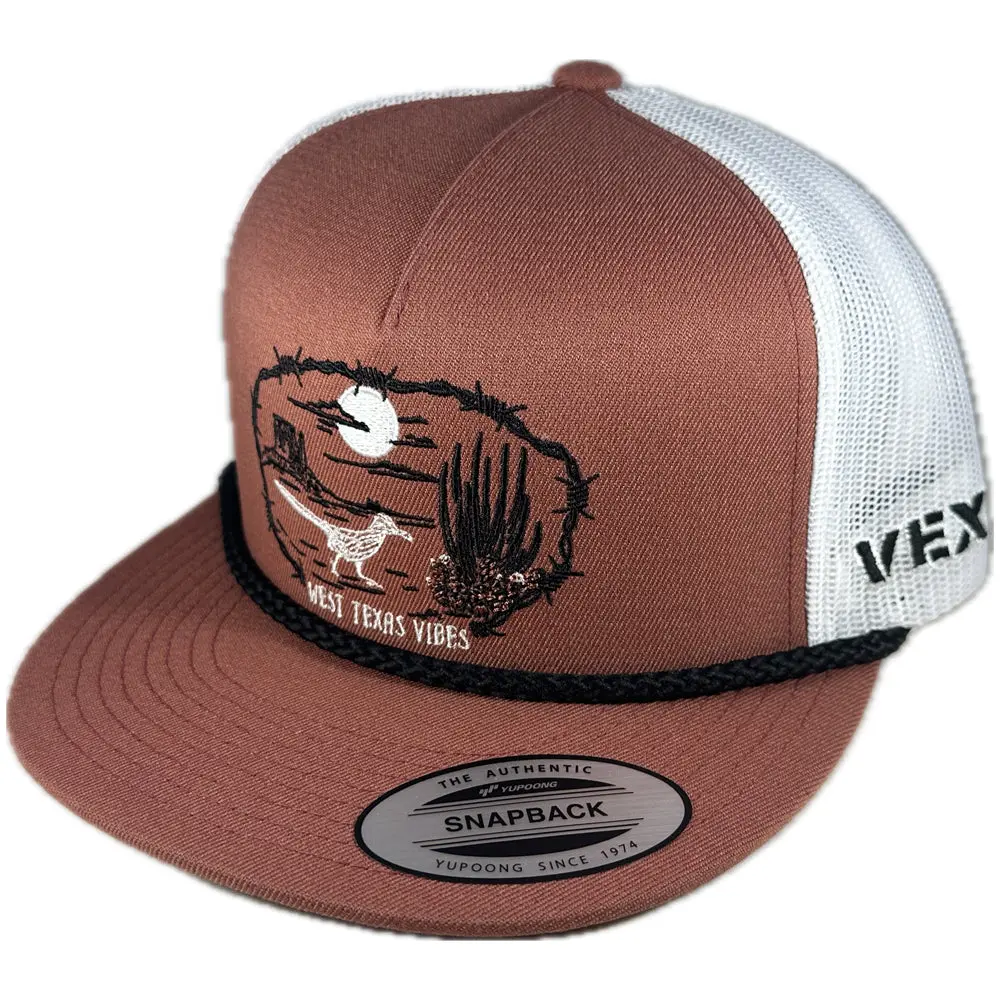 West Texas Vibes - Salmon/White Mesh