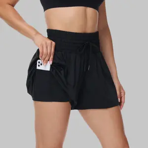 Flowy Athletic Shorts for Women Workout Running Gym Yoga Sport Short Pants Sweat Tennis Skirt Skort High Waisted with Pockets Biker Spandex Cute Comfy Lounge Trendy Clothes Casual Summer
