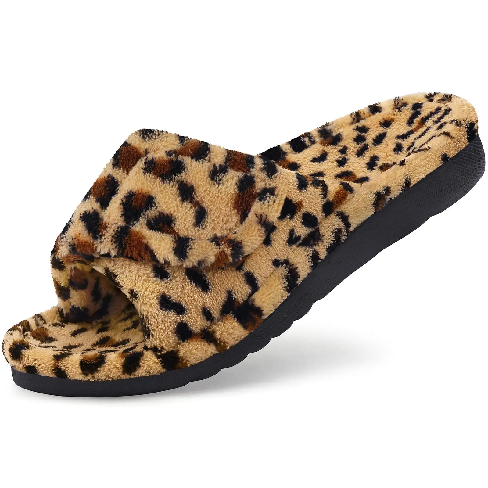 KIDMI Women's Orthopedic Slippers House Shoes for Plantar Fasciitis, with Arch Support, Adjustable, Open Toe