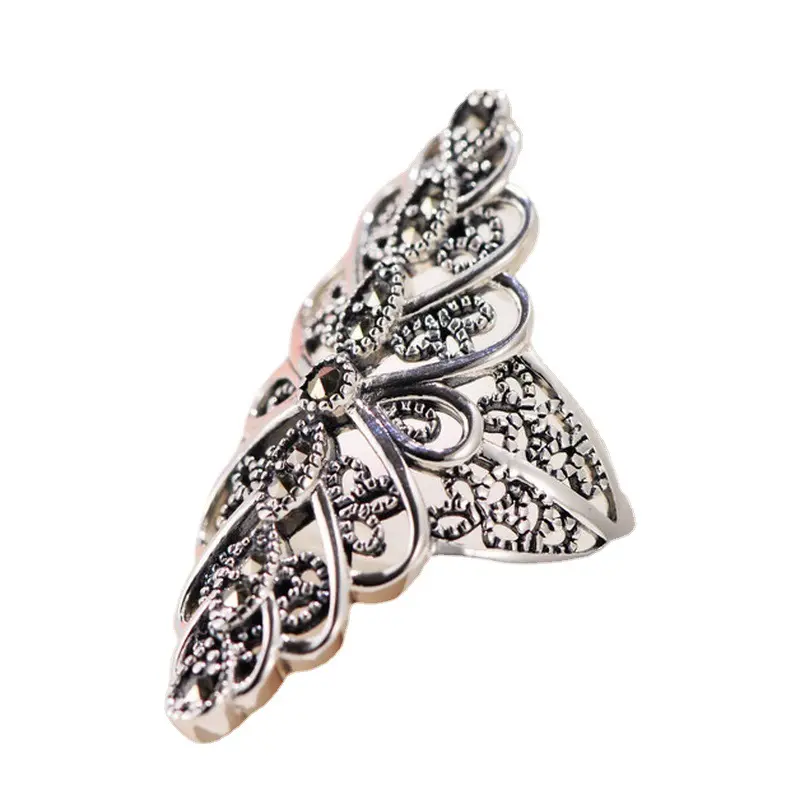 Women's Statement Ring, Vintage-Inspired Geometric Filigree Design, Silver-Plated Elegant Everyday Jewelry, A Versatile Costume Addition, Elegant Everyday Ring, Statement Jewelry, Fashion Ring
