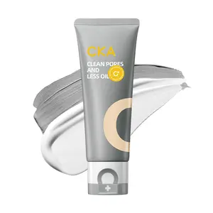 [CKA] Dual-Tube White Clay Face Wash | 2-in-1 Deep Pore Cleansing & Oil Control | Amino Acid Foam for Sensitive Skin & Blackhead Care | Hydrating & Refreshing Finish |For all the skin  types