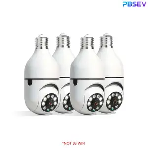 PBSEV 4pcs 3MP 360° Security Camera for Home - Target Camera Security WiFi Easy Install Wireless Audio Monitoring Protection PTZ Socket Installation Local