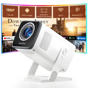 XuanPad Projector Netflix Certified 1080P Full HD Portable Mini Projector 650 Lumens Bluetooth Movie Projector with Screen for TV Stick Smartphone HDMl USB Indoor Outdoor Use