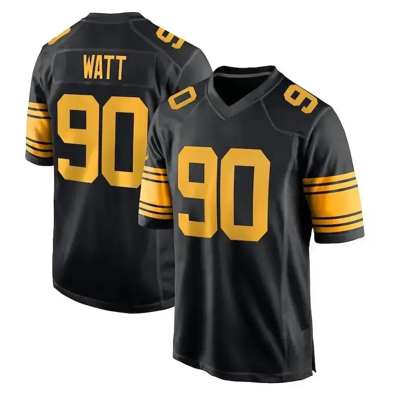 Full Print Watt #90 Black Jersey Shirt, America Football Jersey, Sport Clothing, Football Uniform, Jersey For Football Fans, Gift For Him