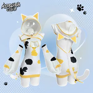 KORURACLUB Valentine's Day Calico Cat Costume Suit for Women – Cute Cosplay Outfit