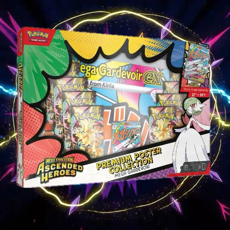 Premium Poster Collection Mega Gardevoir Promo + 10 Packs (LIVE RIP)