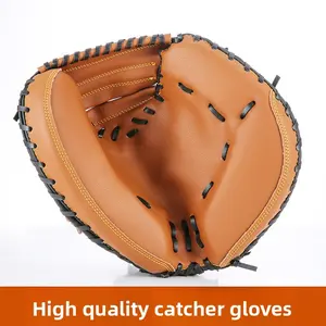 Baseball Catcher's Glove Youth Professional Training PVC Thickened Adult Baseball and Softball Glove Catching Glove