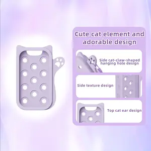 Silicone Case Compatible with Touchland Hand Sanitizer Spray, Hand Sanitizer Holder, Protective Case with Keychain for Power Mist and Glow Mist 1 fl oz, Hand Sanitizer Spray Accessory