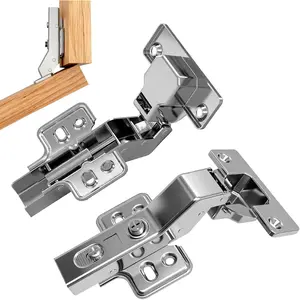 30?Cabinet Hinges Soft Close Kitchen Door Cabinet Hinge-Full Overlay Frameless Soft Close European Hinges (35mmBore) for Lazy Susan/Corner Cabinets,Clip ,3 Way Adjuestability,2pcs