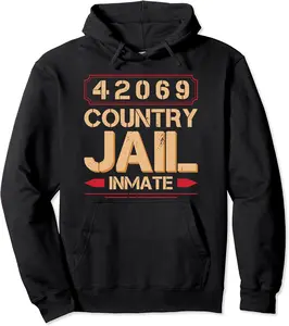 Funny Outlaw Bandit Halloween Shirt County Jail Inmate Pullover Hoodie - Macyulm Shop 82B09GW7LVRZ