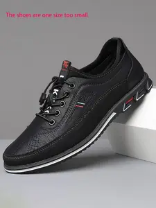 Men's Flat Loafer Shoes, PU Leather Casual Footwear, Walking Shoes, PVC Sole, Less Than Ankle Height, All Seasons Wear, Plain Pattern