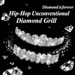 Diamond grill – exclusive to hip-hop enthusiasts, suitable for men, women, and hip-hop artists.Hip-hop accessories.