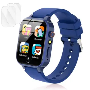 Kids' Wearable Smart Watch for Boys & Girls Aged 5-12, HD Touch Screen, 39 Games, Camera, Music Player, Pedometer, Flashlight, Alarm Clock, 12/24 Hour Format, Ideal Gift (Electronics Smart Wearable Device)