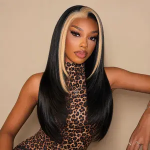 13x6 Glueless HD Lace Frontal Wigs Wear and Go  Anti-slip & Anti-tangle Heat-resistant Fiber  Pre Plucked Pre Layered Pre Cut Synthetic Lace Front Wig  Nice Beginners Friendly#26 inches Long Natural Hairline