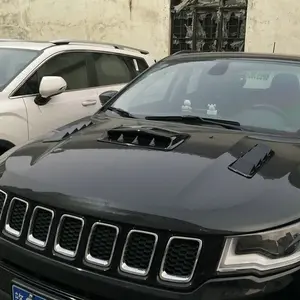 3pcs Universal Car Air Flow Intake Hood Scoop Vent Bonnet Durable Cover Car Accessories - Boost Your Vehicle's Exterior Style!