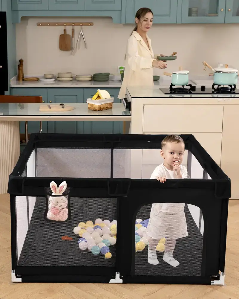 【Huge price drop】Baby Playpen, Indoor and Outdoor Playard, Play Pens for Kid Activity Center, Sturdy Safety Baby Fence with Breathable Mesh for Toddler playpen,DealsForYouDays