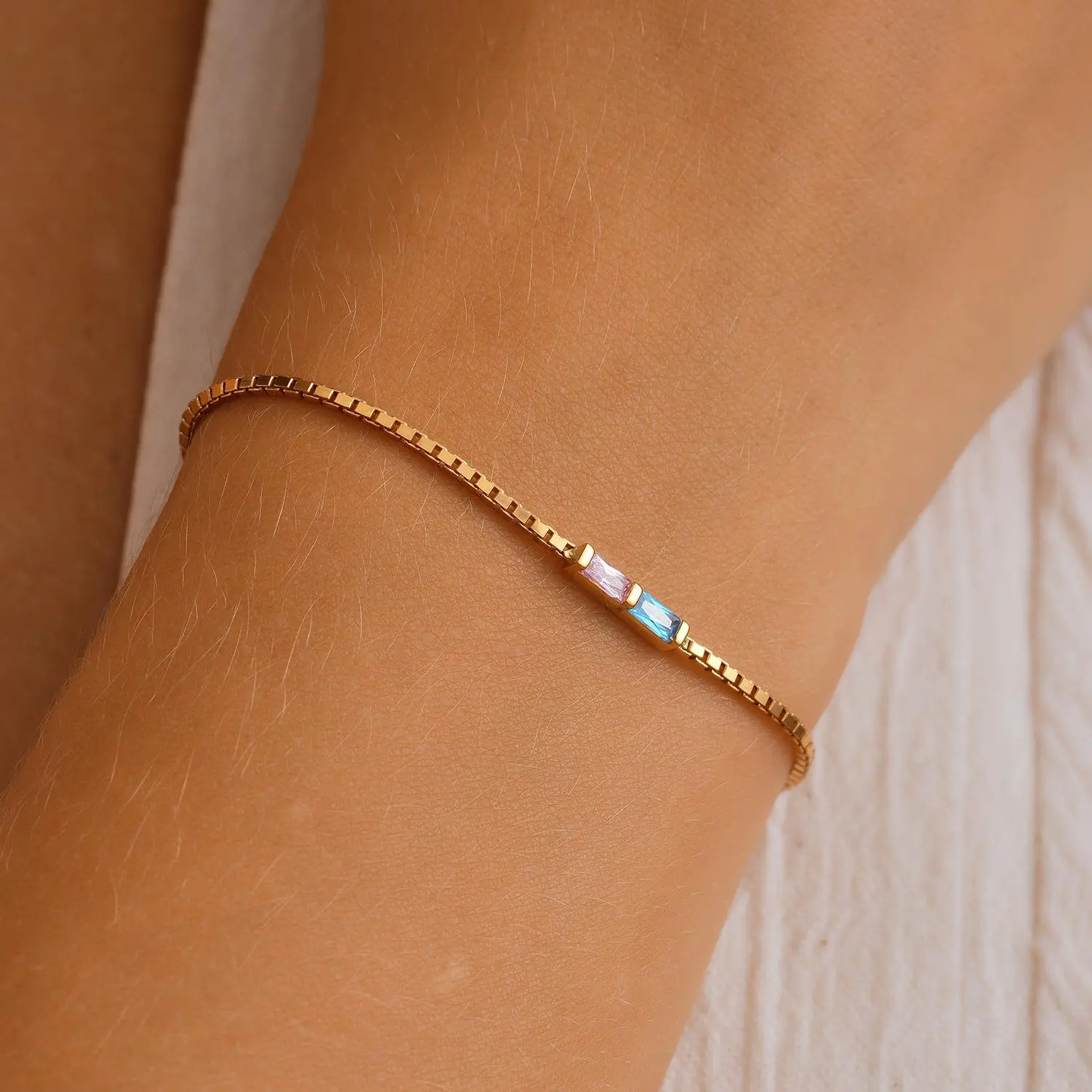 Box Chain Birthstone Bracelet, Multiple Birthstone Bracelet, Family Birthstone Bracelet, Baguette Birthstone Bracelet, Birthstone Customized Bracelet, Birthstone Personalized Bracelet, Birthstone Wedding Bracelet, Box Chain Jewelry, Baguette Stone Jewelry