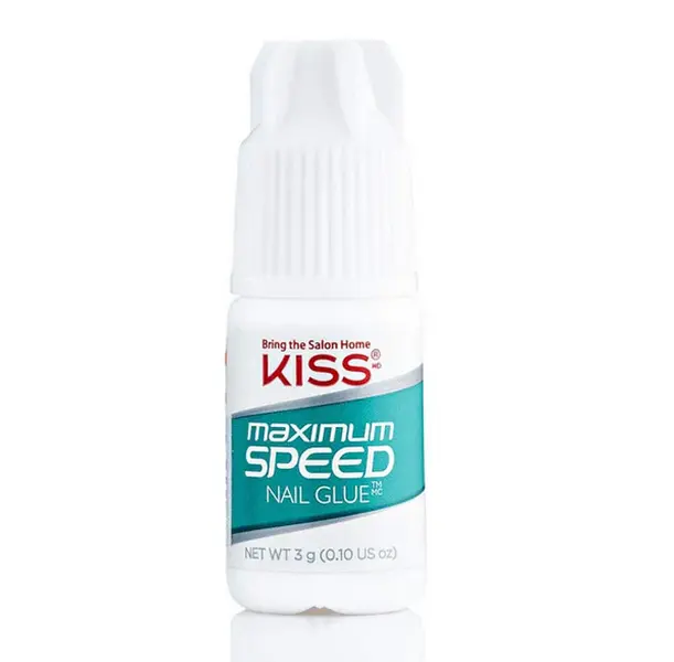 KISS Powerflex Maximum Speed Strong Hold Nail Glue, Instant Bond Acrylic Nail Adhesive - GL307, Nail Glue Strong Hold