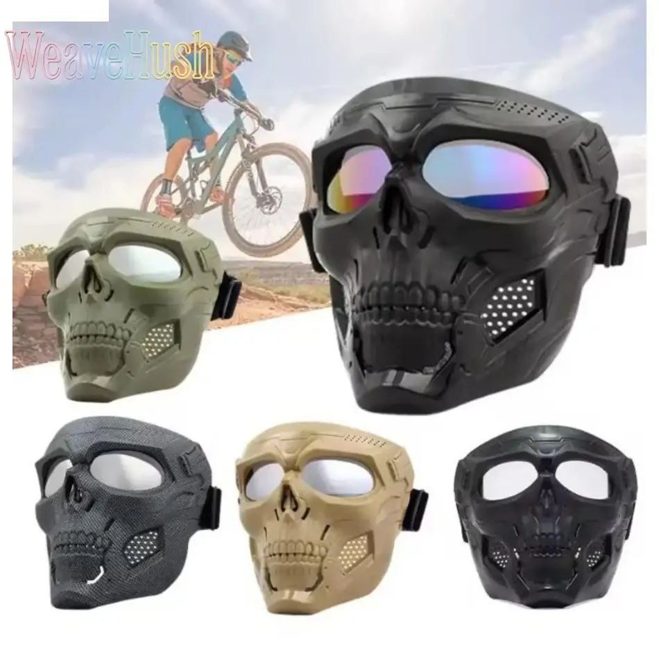 Off Road Biker Goggles with Detachable Mask, Windproof Protective Eyewear for Motorbike Riding & Skiing (MA-110), Off Road Goggles, Biker Face Covers, Outdoor Riding Goggles