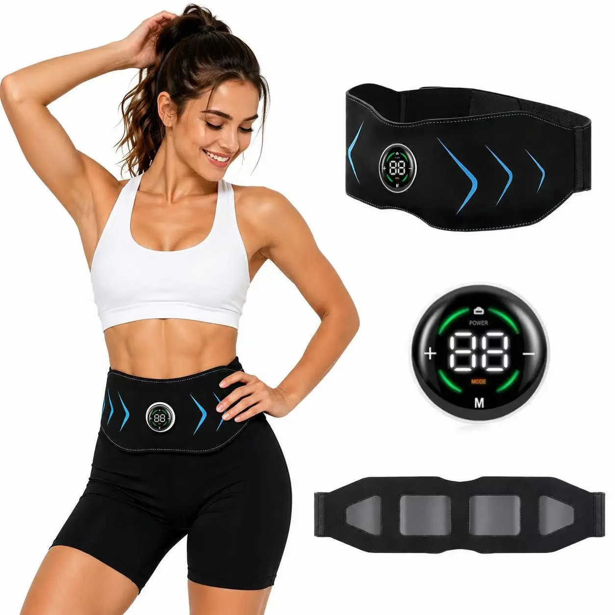Pain Relief Belt,Home and Office Fitness Workout Equipment,Massage Relaxation Waist Belt,Muscle Massage Belt,Muscle Relaxation Massage Belt