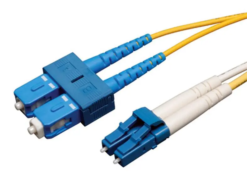 Tripp Lite TRL-N366-10M Zipcord Glass Fiber Low Loss Fiber Optic Patch Cable, 33 ft, 8.3/125 Duplex Singlemode, Beveled Edge on Ends, FDDI & OFNR Riser Rated, LC Male to SC Male Connector, 8.3/125 Duplex Fiber