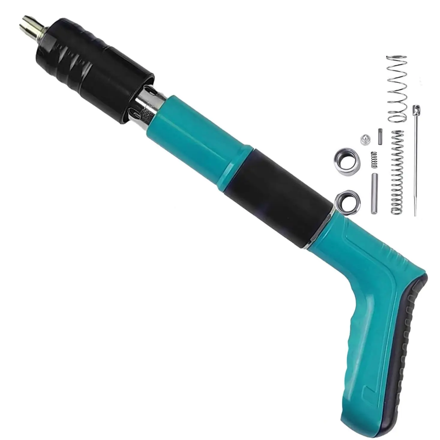 Portable Concrete Staple Gun Set, 5-Speed Adjustable Small Manual Steel Staple Gun, Wall Fixing Tool for Home, Woodworking and Decoration, Hardware
