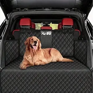 Animal Carrier Boot Liner with Protective Side Flaps Scratch Resistant Dog Mat for Car Trunk Comprehensive Coverage Solid Design Ideal for Camping & Road Trips