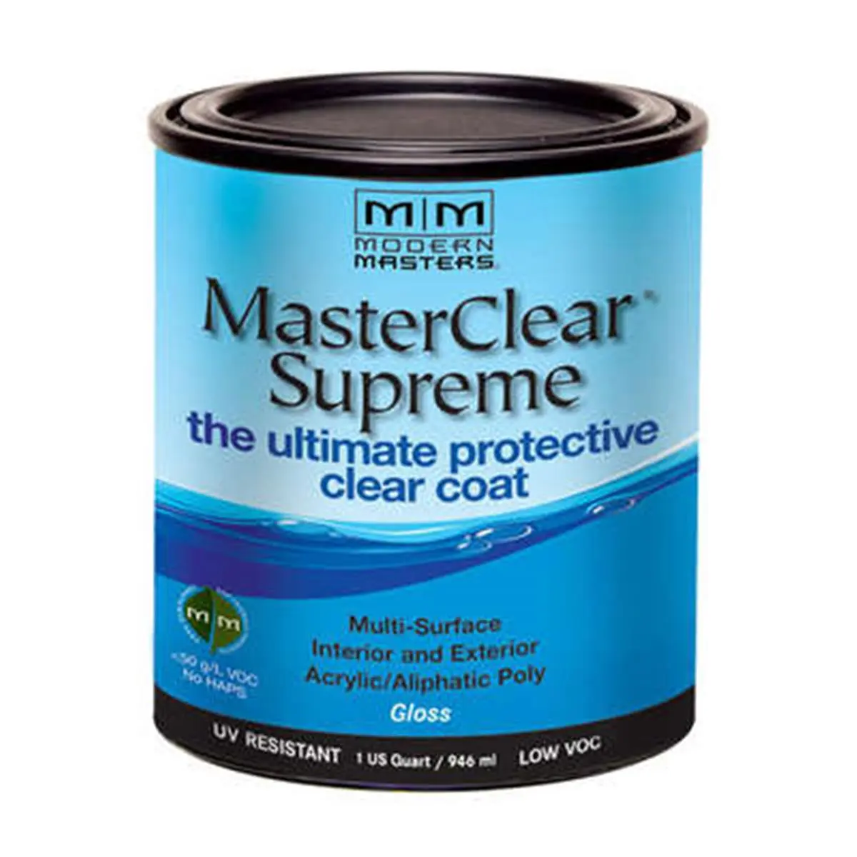 Modern Masters MCS90432 1 Qt. Gloss Masterclear Supreme Protective Clear Coat, Interior/Exterior, Gloss Finish