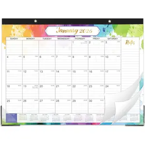 2026 Desk Calendar - JAN 2026 - DEC 2026, 14.6" x 11.4" 2026 Calendar, 12 Months Desk Calendar, Desk Pad, Colorful