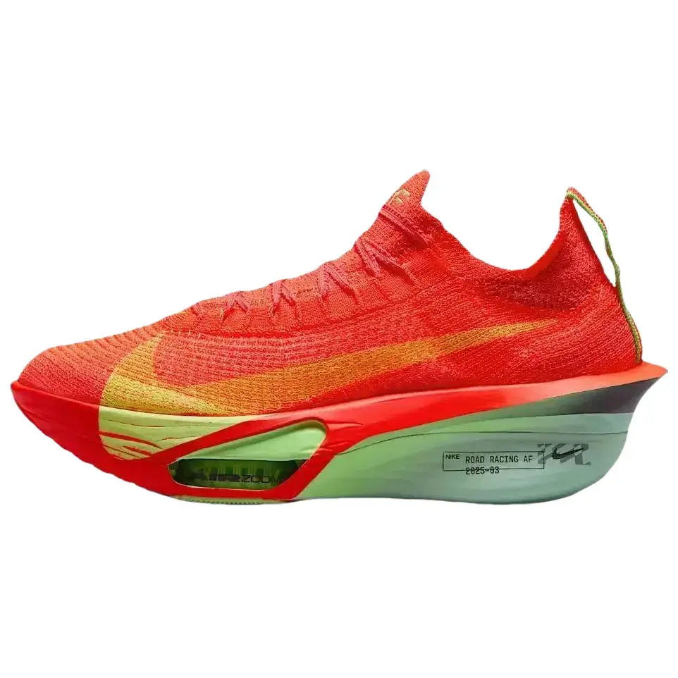 NIKE Women's Air Zoom Alphafly NEXT% 3 'Bright Crimson-Lime Blast' Sports Sneaker