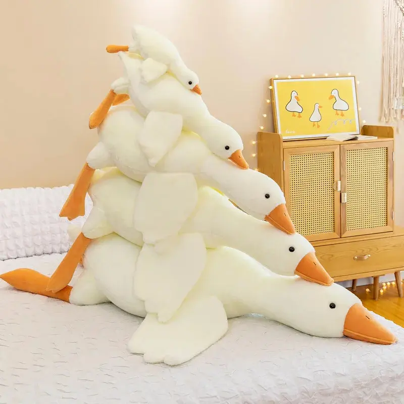 Cute Funny Goose Plush Pillow - Soft Doll Sofa Cushion, Goose-Themed Stuffed Toy, Birthday Gift for Kids, Holiday Surprise Present, Goose-Themed Stuffed Toys