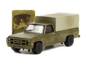 1984 Chevrolet M1008 w/ Cargo Cover (Norman Rockwell Series 4) Diecast 1:64 Scale Model - Greenlight 54060F