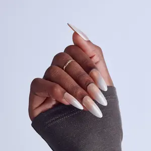 KISS GLAM Embellished Press On Glue Nails - Day n Night