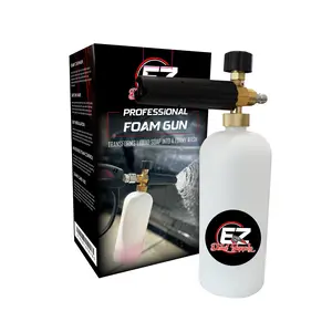EZ Foam Pro - Professional Foam Gun for Pressure Washers - Slim Lightweight Design - Rich Foam Output - Quick Connect - Affordable Everyday Value