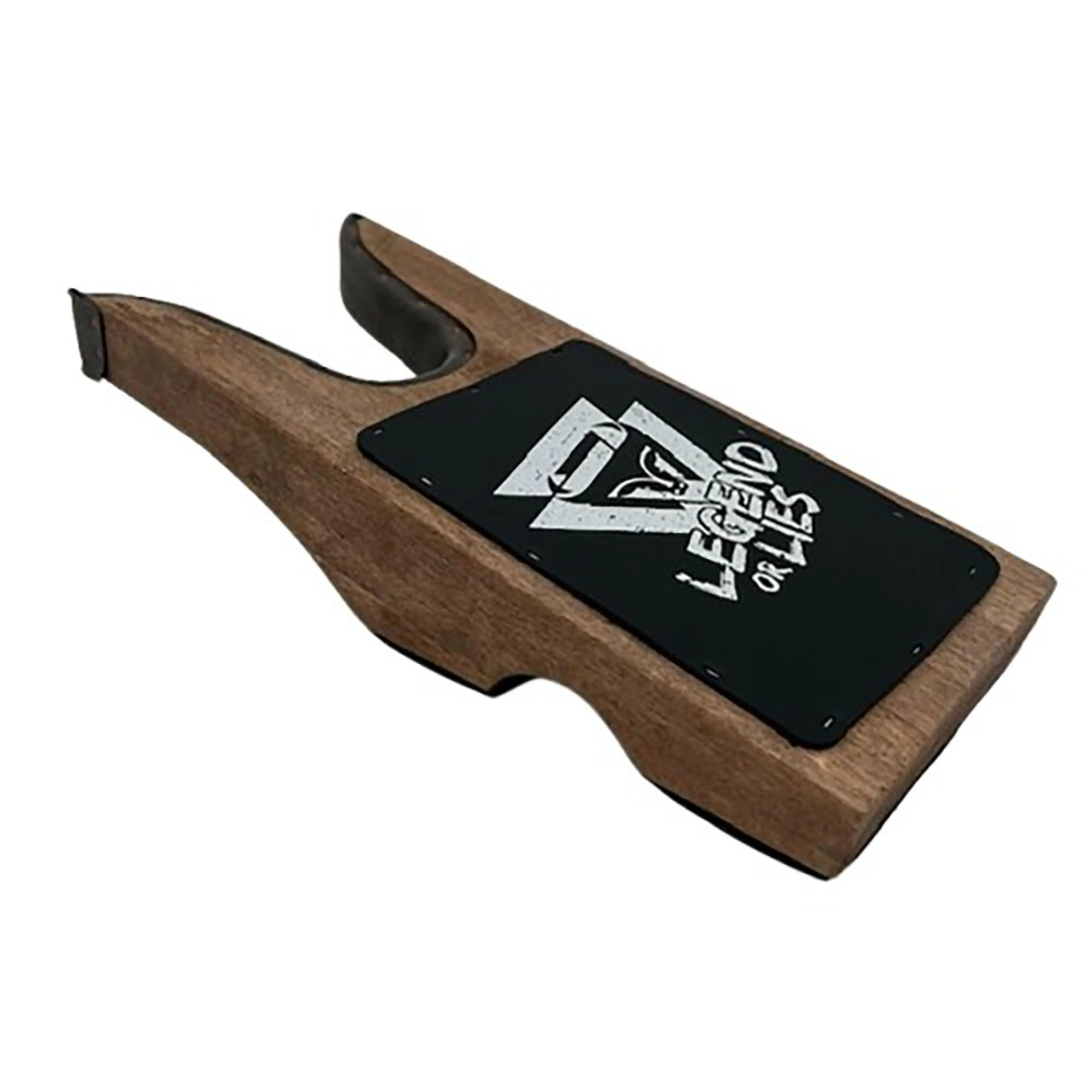 Wooden Boot Jack with Leather Pad, Rustic Shoe Remover for Your Daily Routine, Padded Edge Protects Boots from Scuffs, Boot-Wearing