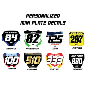 Mini Number Plate Decals