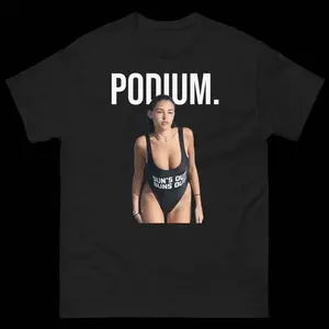 Madison Beer Podium Short Sleeve Tee - Men's Cotton Round Neck T-Shirt R5J