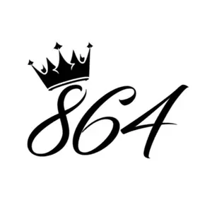 Area Code With Crown (Put Area Code In Notes) Squatted Truck & Car Decal - Handmade in the US with Weather Resistant Vinyl